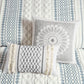 King/Cal King Cotton Printed Duvet Cover Set with Chenille
