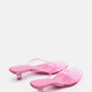 Steve Madden - Women's Tracie Y2k Jelly Thong Kitten Heel Sandal