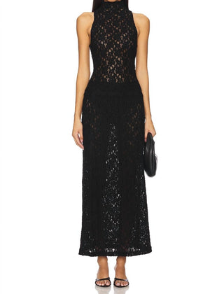 Enza Costa - Puckered Lace Sleeveless Mockneck Top