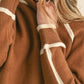 &Merci - Turtleneck Raglan Sleeves Sweater