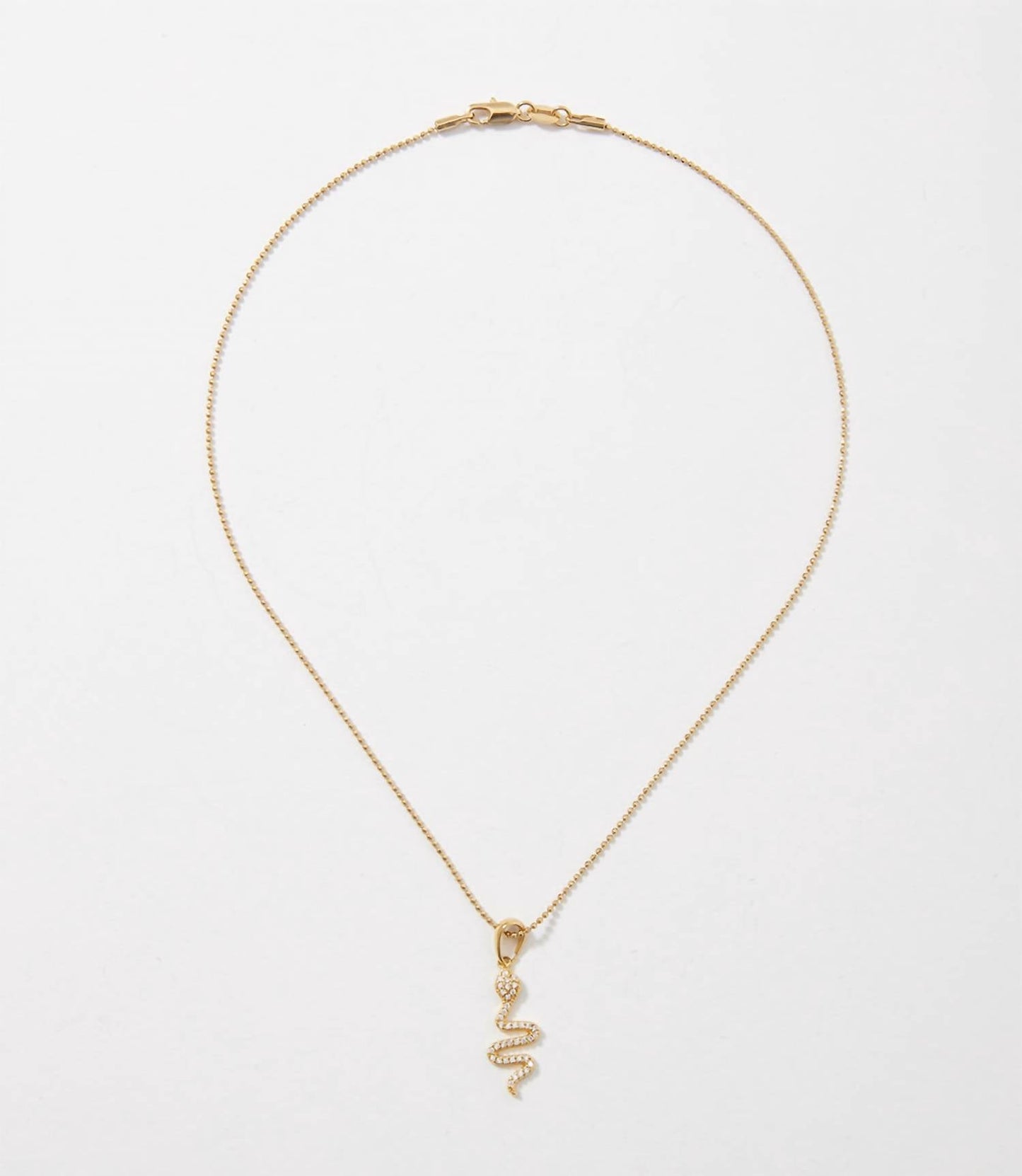 Nomie - Pavé Snake Necklace