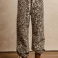 Bibi - Leopard Print Drawstring Pants
