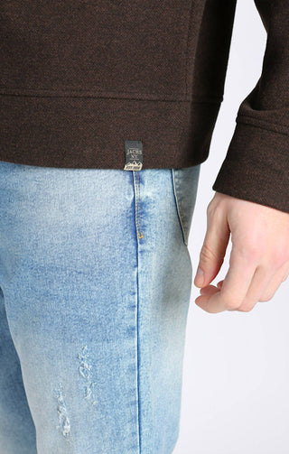 Jachs New York - Wool Blend Soft Long Sleeve Crewneck Sweater