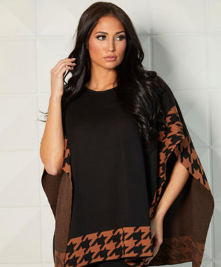 Angel Apparel - Houndstooth Poncho