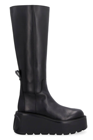 Valentino Garavani - Women's Uniqueform Leather Knee-boots