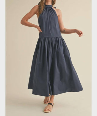 Miou Muse - Sleeveless Dress With Tie Back