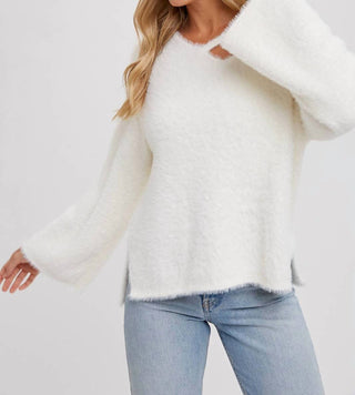 Bluivy - Callie Strappy Front Fuzzy Sweater