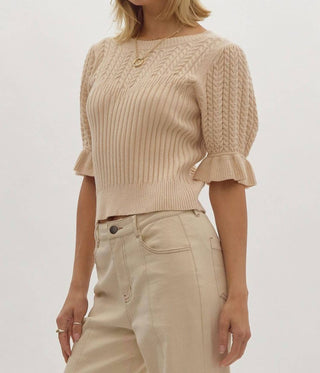 Entro - Cruise Control Short Sleeve Sweater Top