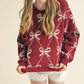&Merci - Becca Ribbon Knit Pattern Sweater