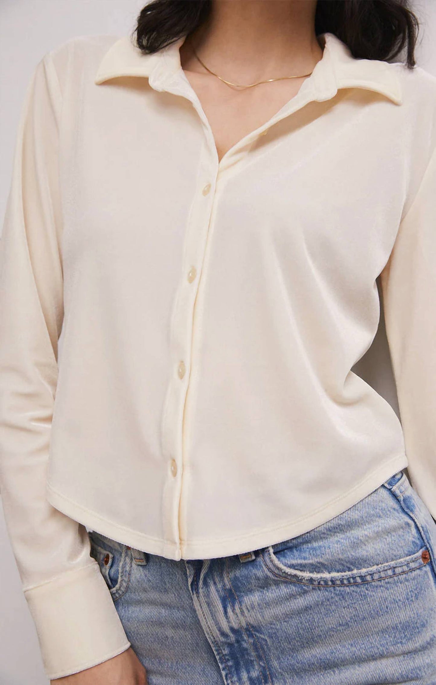 Z Supply - Presley Front Button Velvet Top