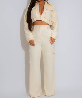 Diva - Luxe Utility Cargo Pant Set