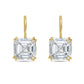 Diana M Jewels - 10.00 Cts Lab Grown Asscher Diamond Drop Earrings