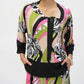 Joseph Ribkoff - Retro Quarter Sleeve Tunic Top