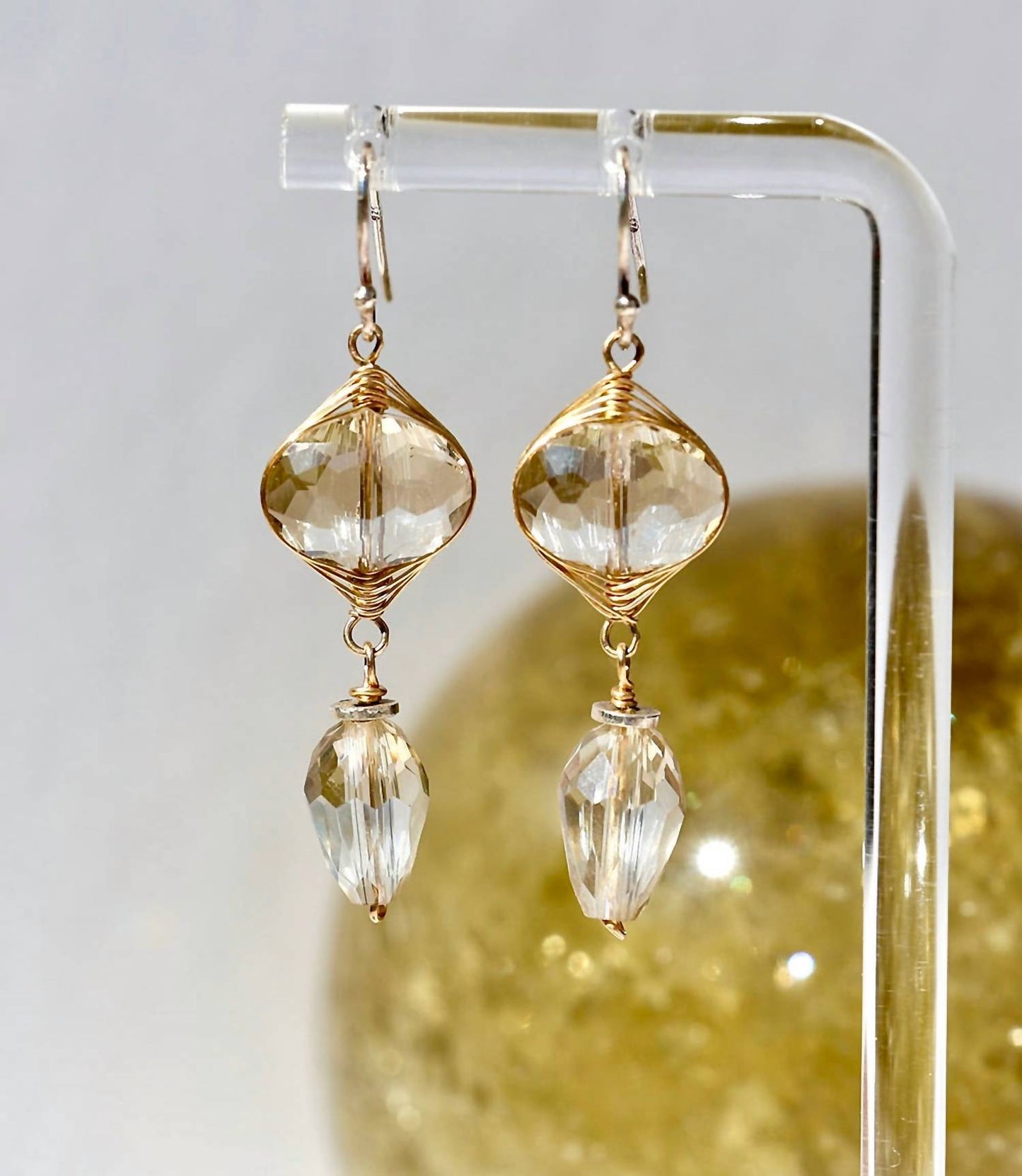 Anne Vaughan - Women's Crystal Quartz Dangle Earrings