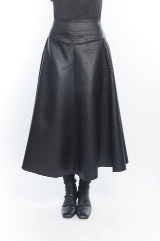 Matthildur - Gable Quilt Midi Skirt