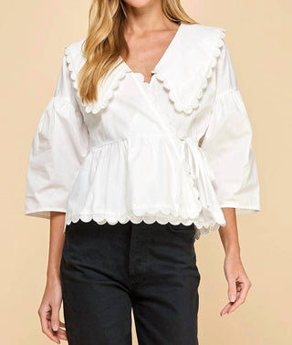 Tcec - Exclusive Charm Peter Pan Collar Top