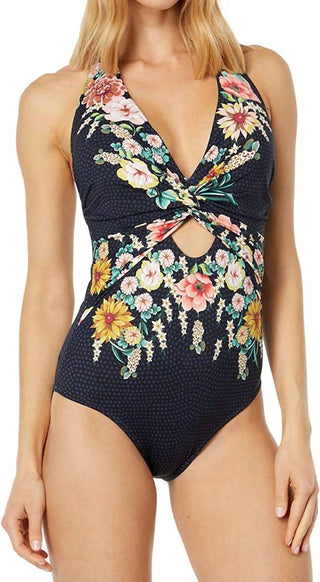 Johnny Was - Women's Twist Keyhole One-Piece Swimsuit
