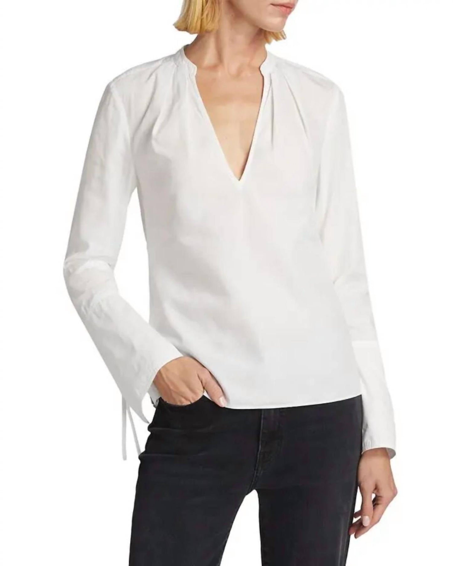 Derek Lam 10 Crosby - Lila V Neck Blouse