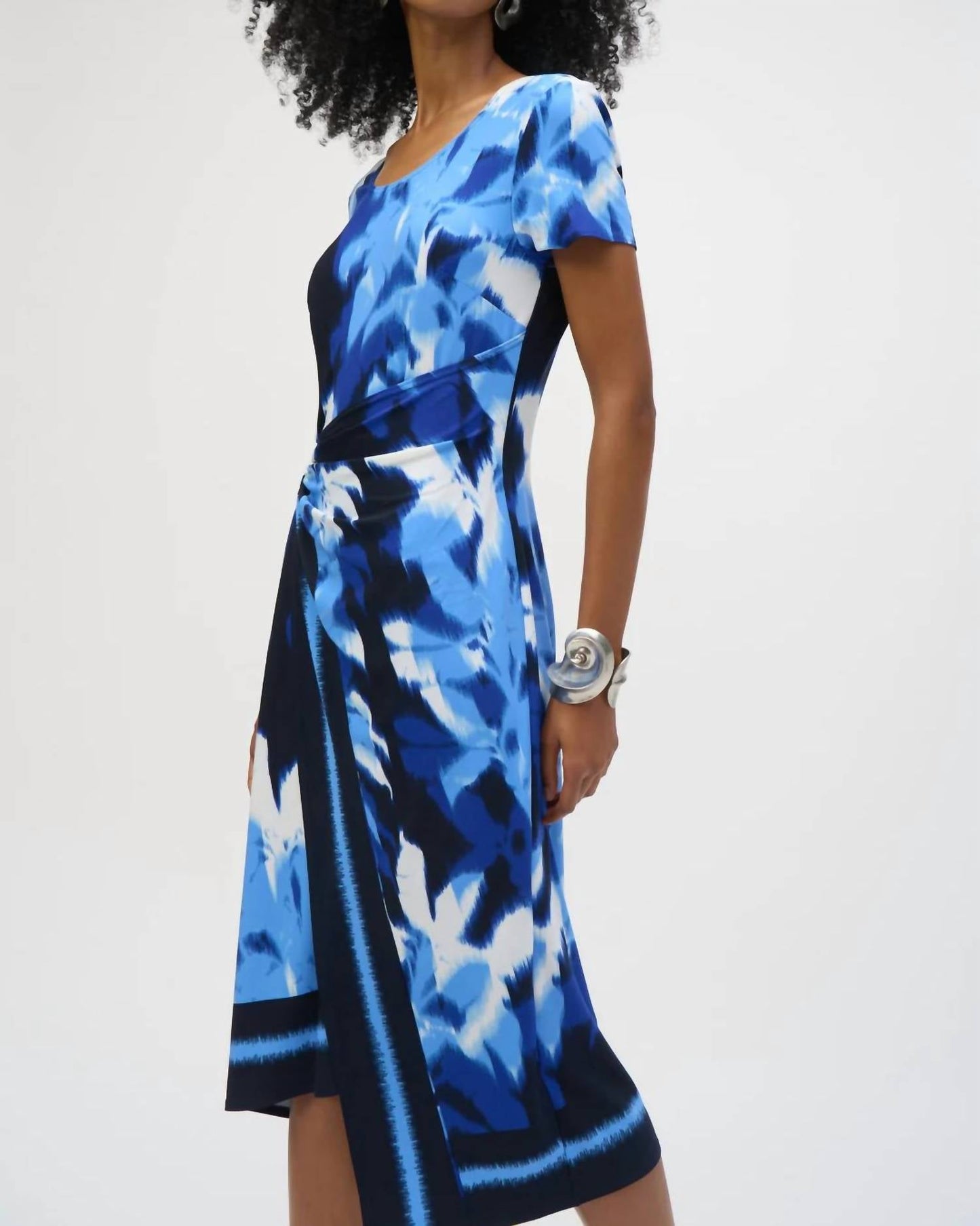 Joseph Ribkoff - Tropical Print Asymmetrical Dress