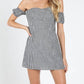 Honey Punch - Off The Shoulder Gingham Dress