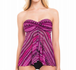 Profile By Gottex - Indian Sunset Bandeau Tankini Top