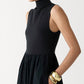 J.Crew - Fitted Knit Mockneck Dress With Poplin Skirt