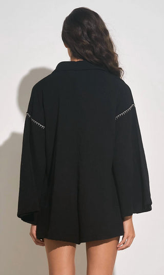 Elan - Long Sleeve VNeck Romper