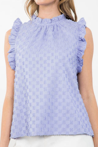 Thml - Abby Ruffle Sleeve Textured Top