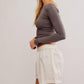 Free People - Low Back Seamless Long Sleeve Tee