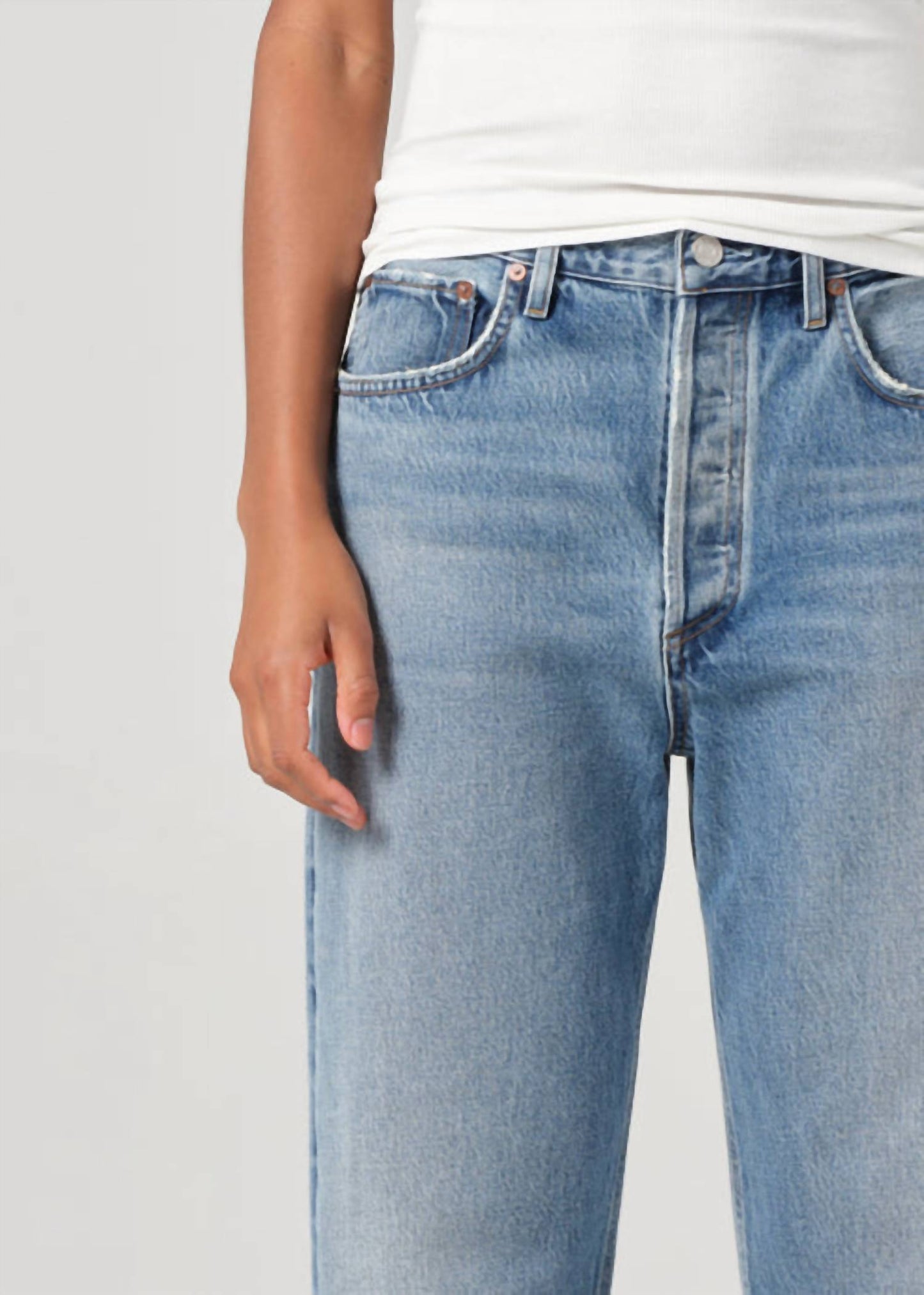 Agolde - Fran Low Slung Straight Jeans