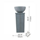 Zen Bowl Water Fountain Outdoor Bird Feeder and Garden Feature