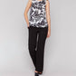 Charlie B - Crew Neck Popover Sleeveless Blouse
