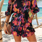 Ninexis - Off-shoulder Printed Romper