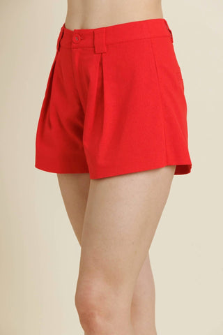Aureum - Faye Linen-Blend Shorts