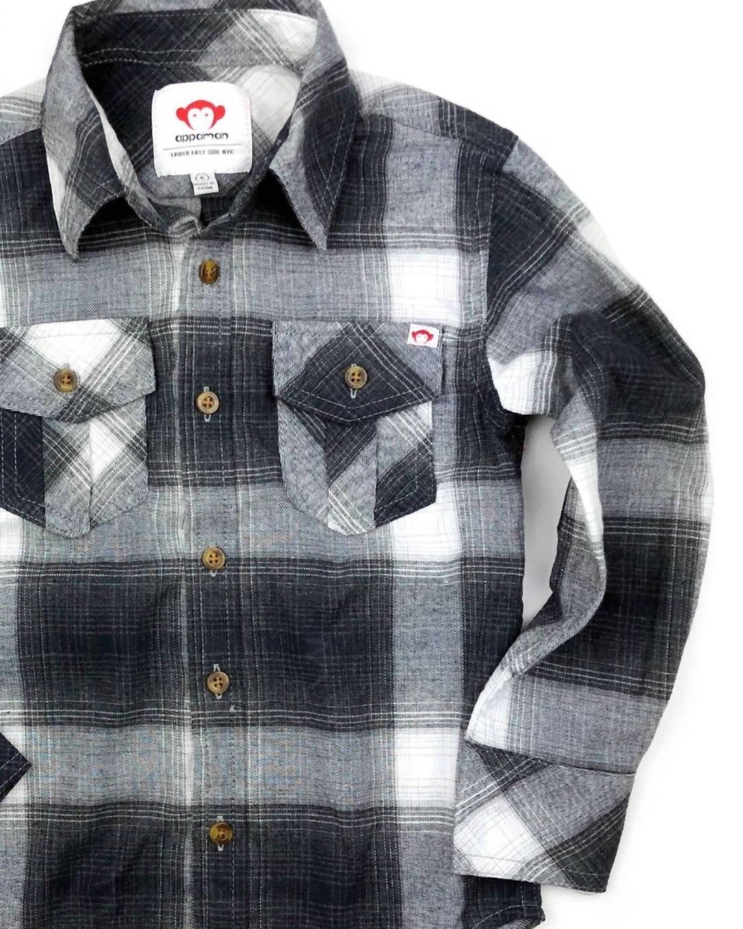 Appaman - Boys' Flannel Polo Shirt