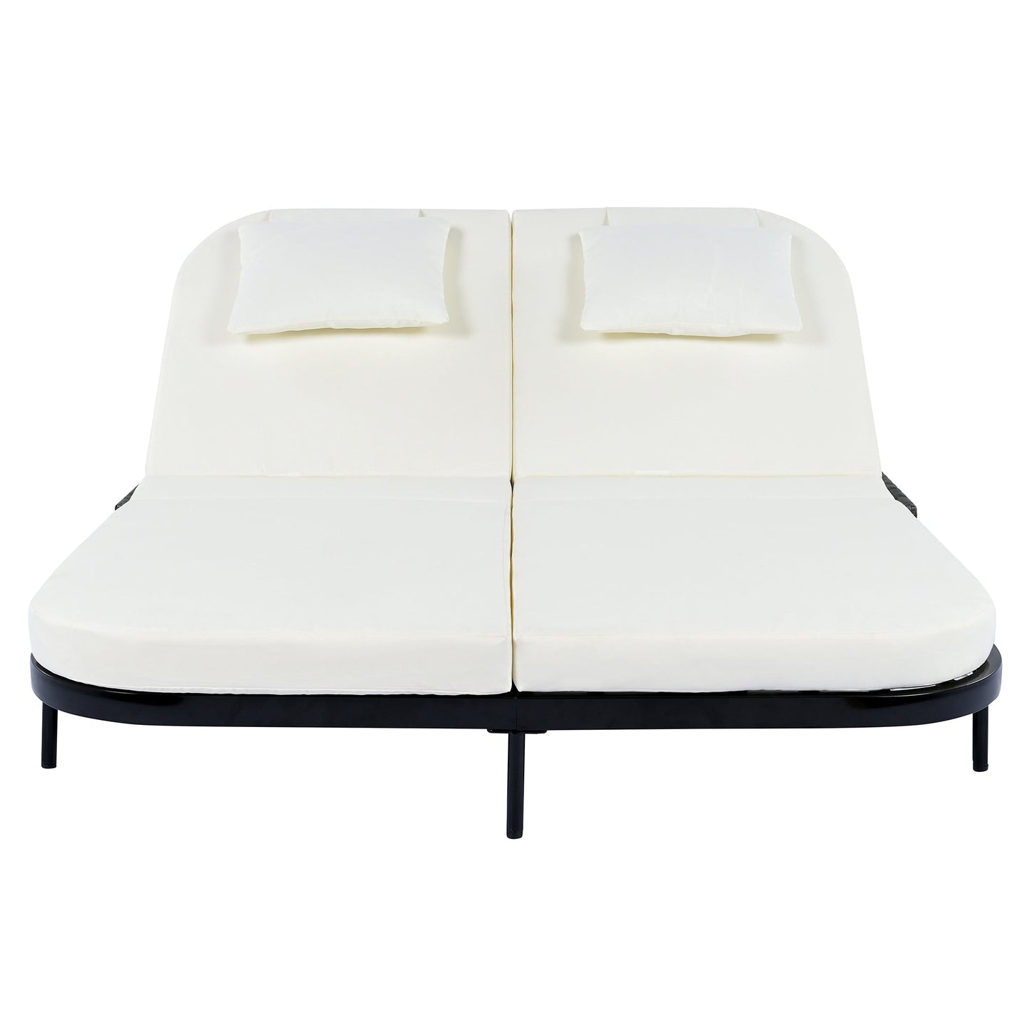 TREXM Outdoor Daybed with Adjustable Backrest