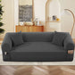 Spring Sofa with High-Quality Fabric, Pillows & Storage - Gray