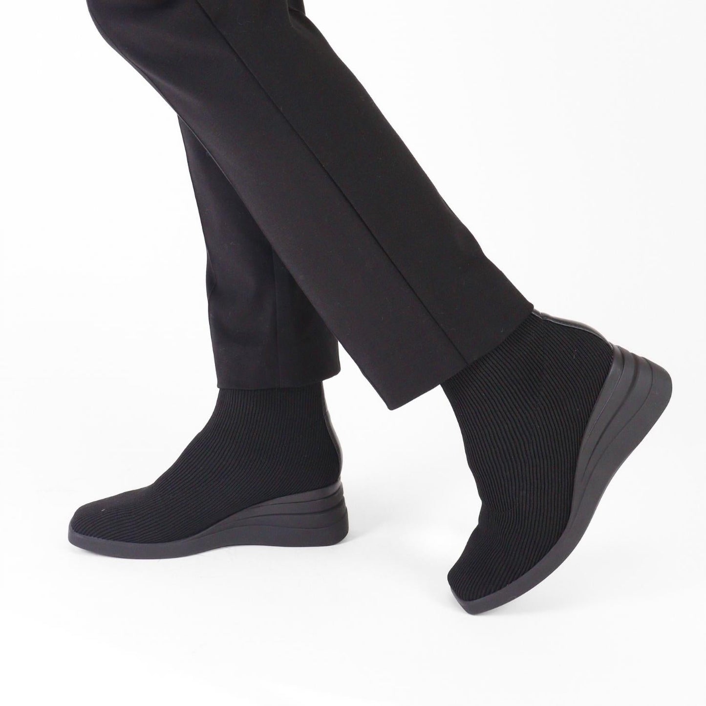 Bussola - Sophie Nero Knit Boots