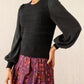 Banjanan - Rosie Crochet Mix Check Top