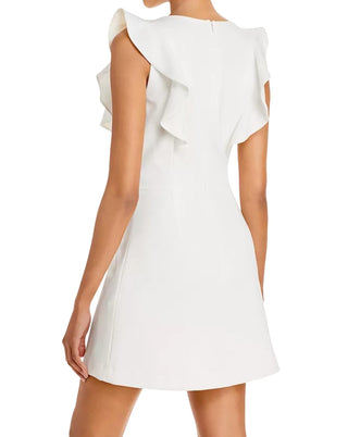 French Connection - Whisper Ruffle V Neck Dress