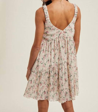 Wishlist - Pleated Floral Mini Dress