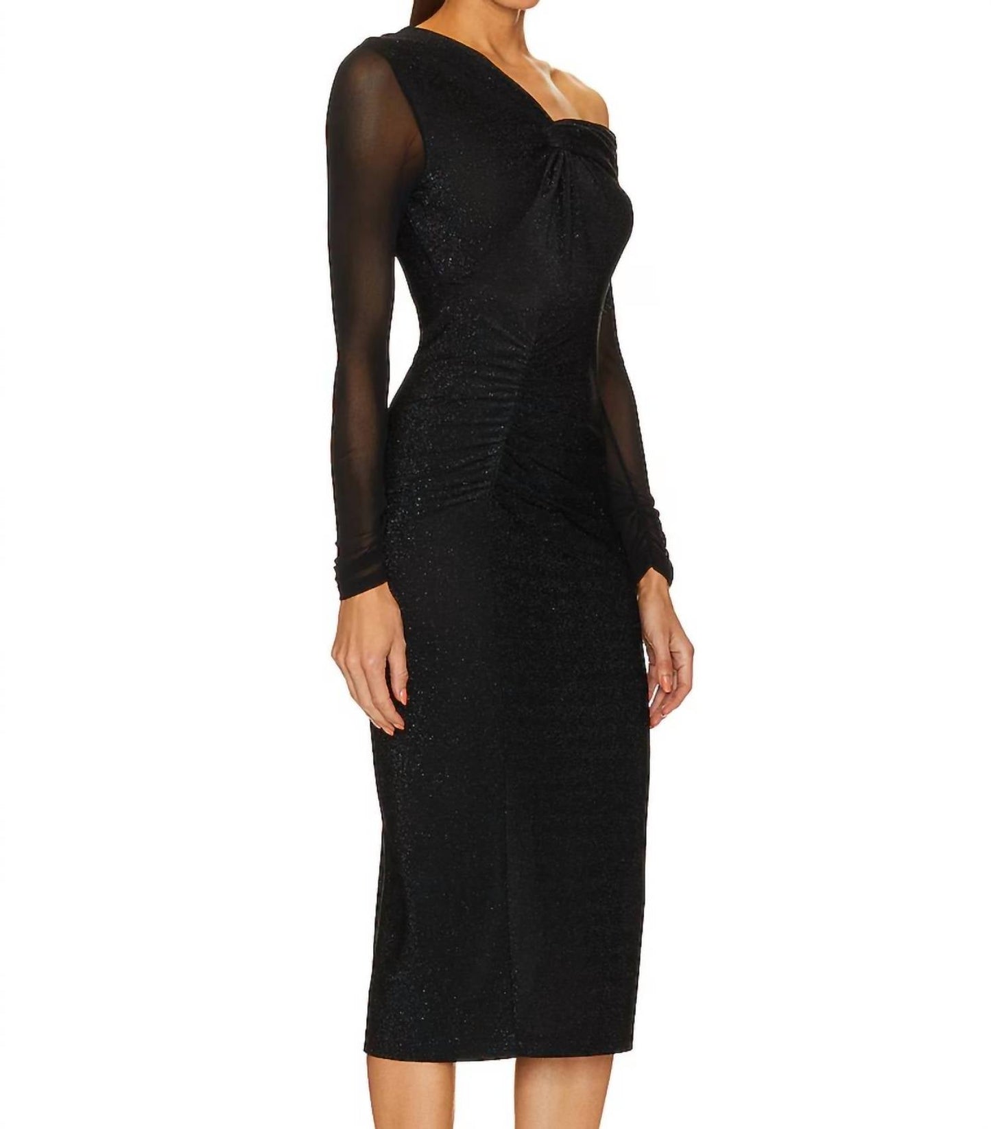 Diane Von Furstenberg - Rich Dress With Sparkle And Sheer Sleeve