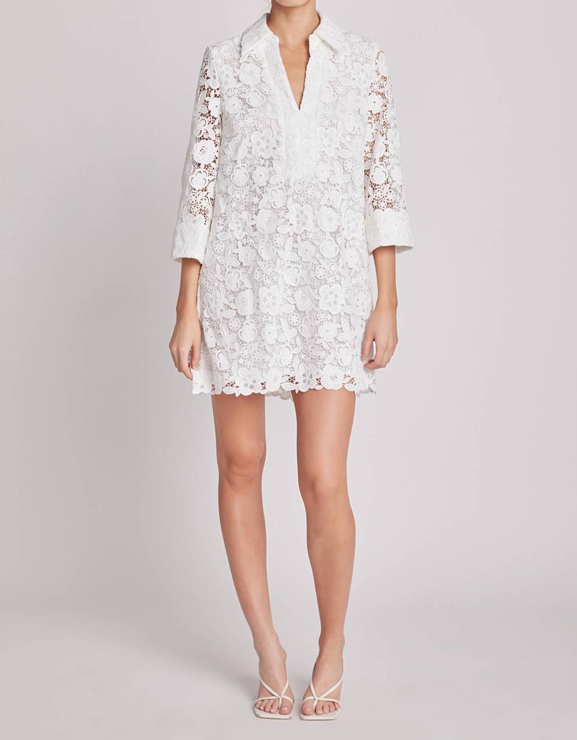 English Factory - Guipure Lace Mini Dress