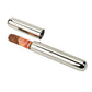 Creative Gifts International - Stainless Steel Cigar Tube with Pouch