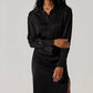 Astr - Satin Shirt Dress