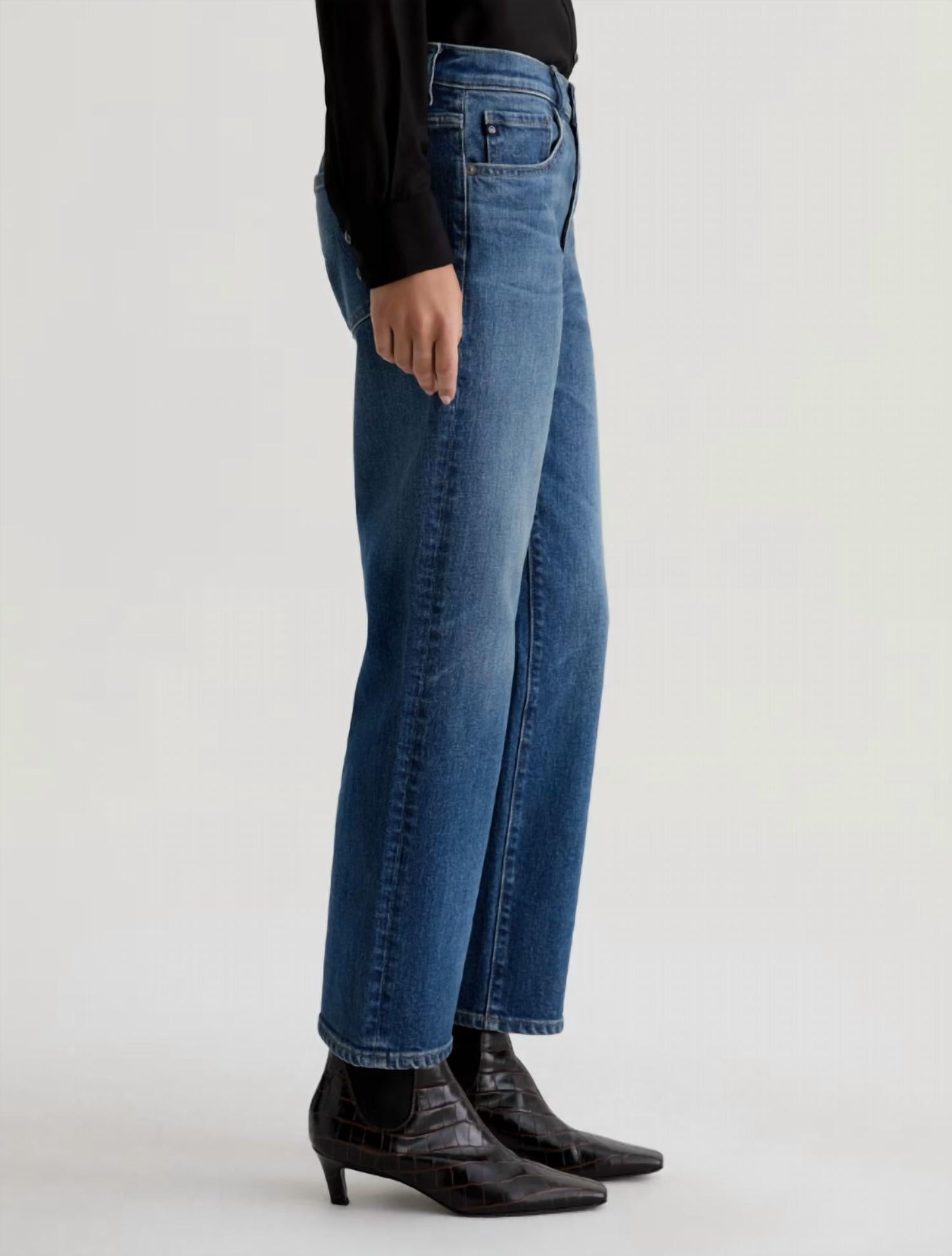 Ag Jeans - Brinley Mid Rise Straight Jeans