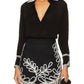 Karina Grimaldi - Long Sleeve Sheer Embroidered Top