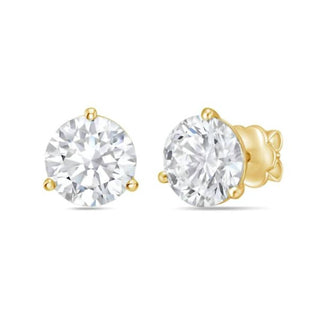 Diana M Jewels - Women's Lab Grown Martini Round Diamond Studs