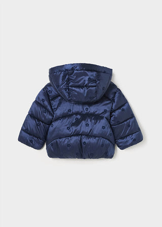 Mayoral - Baby Girls Hooded Print Puffer Coat
