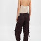 Free People - Scorpio Shirred Mid-Rise Cargo Pants